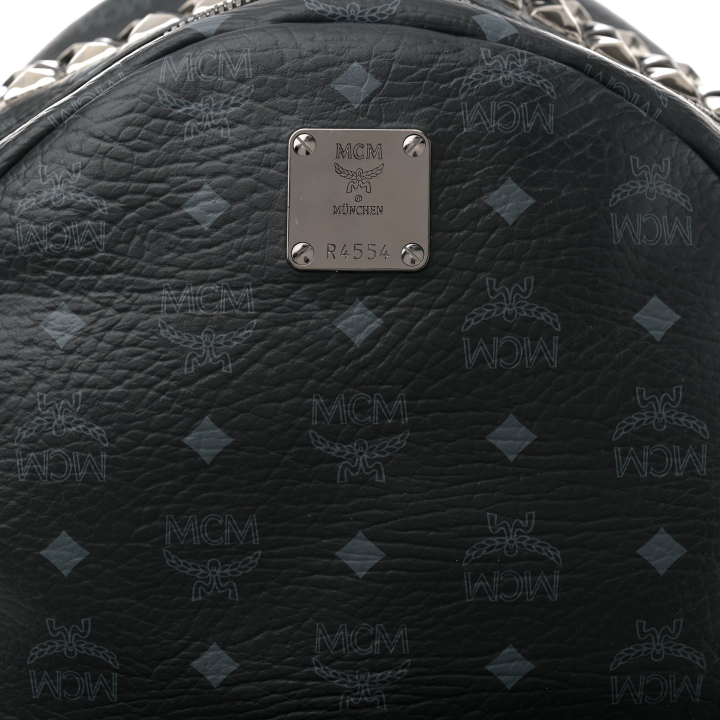 Visetos Studded Medium Backpack Black