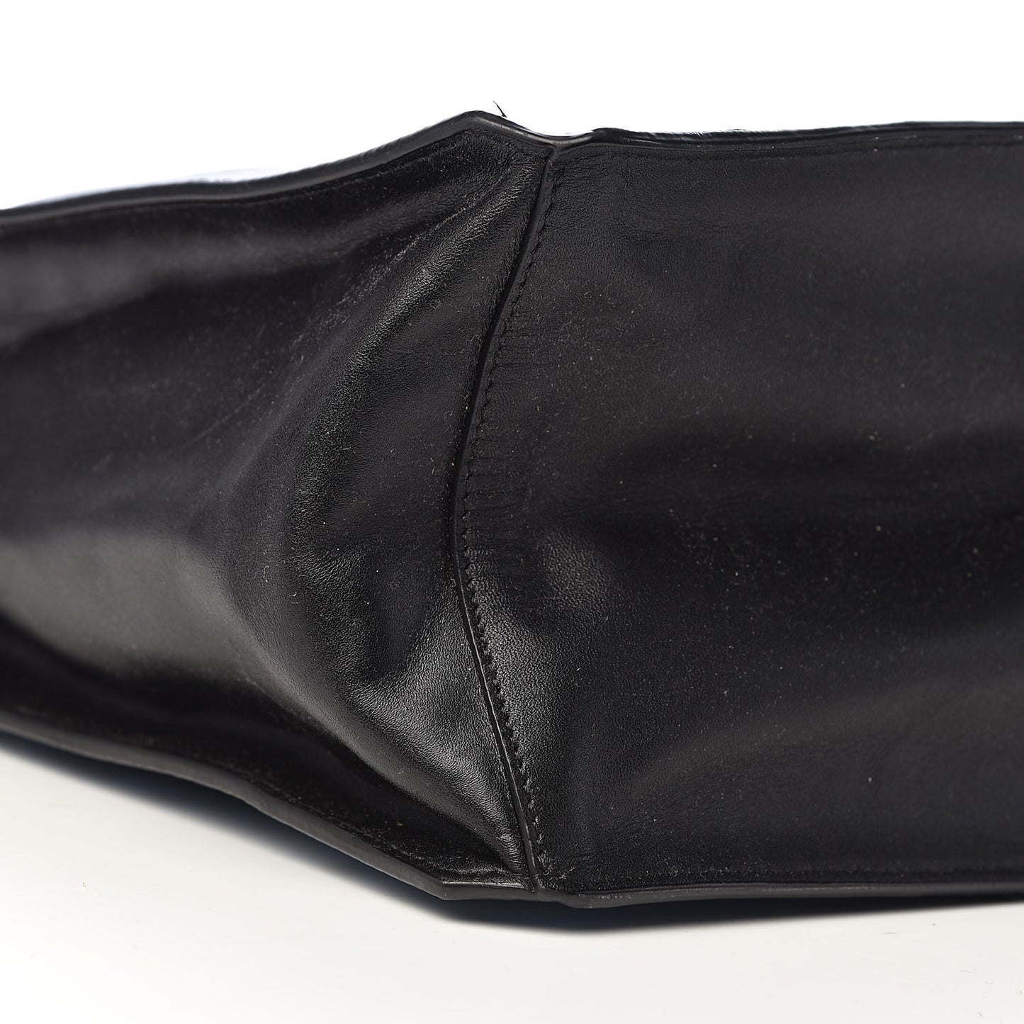 Visetos Calfskin Drawstring Shoulder Bag Munich Blue