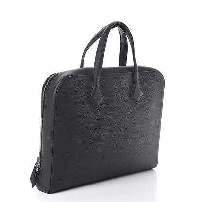 Hermes Togo Victoria Light Briefcase Black 3 of 10