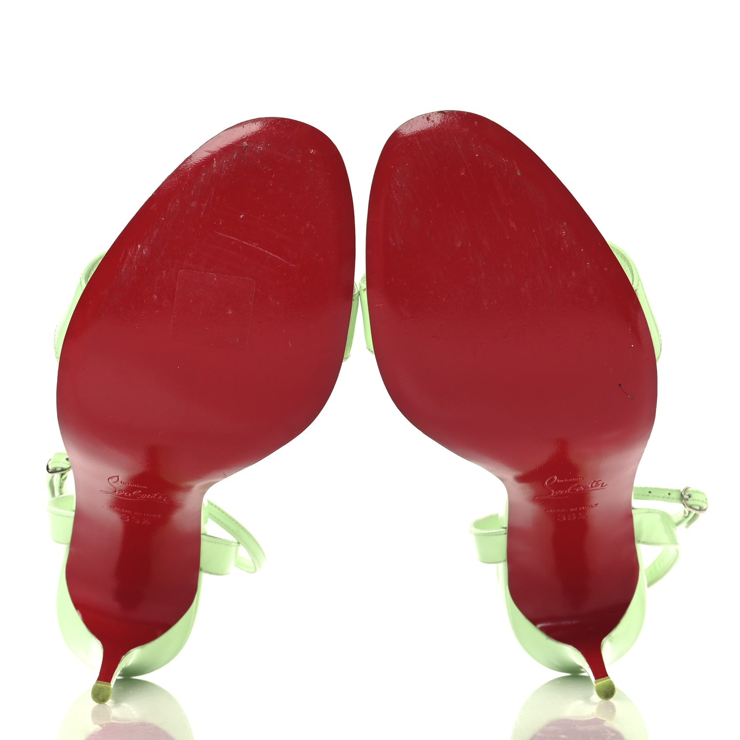 Patent Loubigirl 100 Sandals 39.5 Tropique