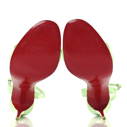Christian Louboutin Patent Loubigirl 100 Sandals 39.5 Tropique 6 of 10