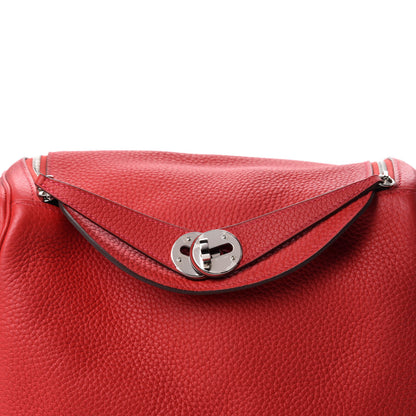 Hermes Taurillon Clemence Lindy 26 Rouge Casaque 11 of 12
