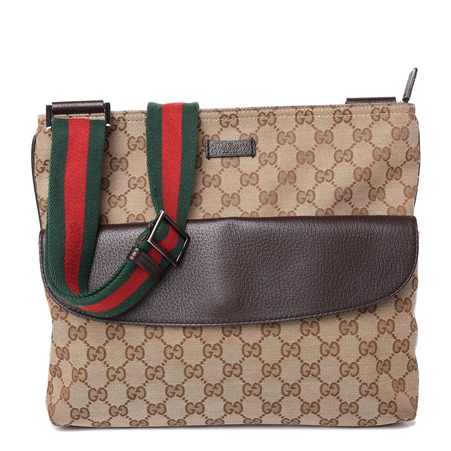 Monogram Signature Web Small Messenger Brown