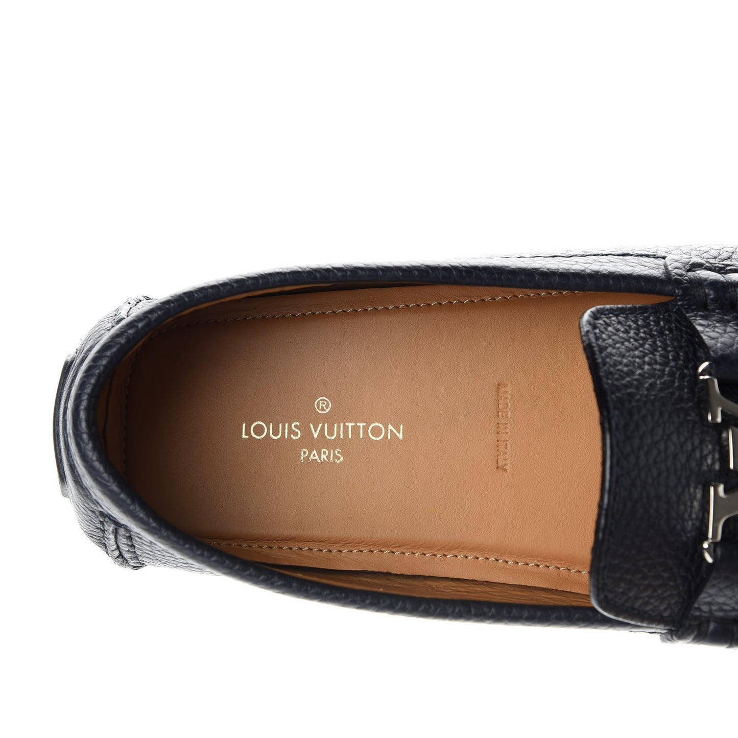 Calfskin Mens Monte Carlo Car Shoe Moccasin Loafers 9 Navy