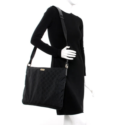 Gucci Nylon Monogram Messenger Black 2 of 2
