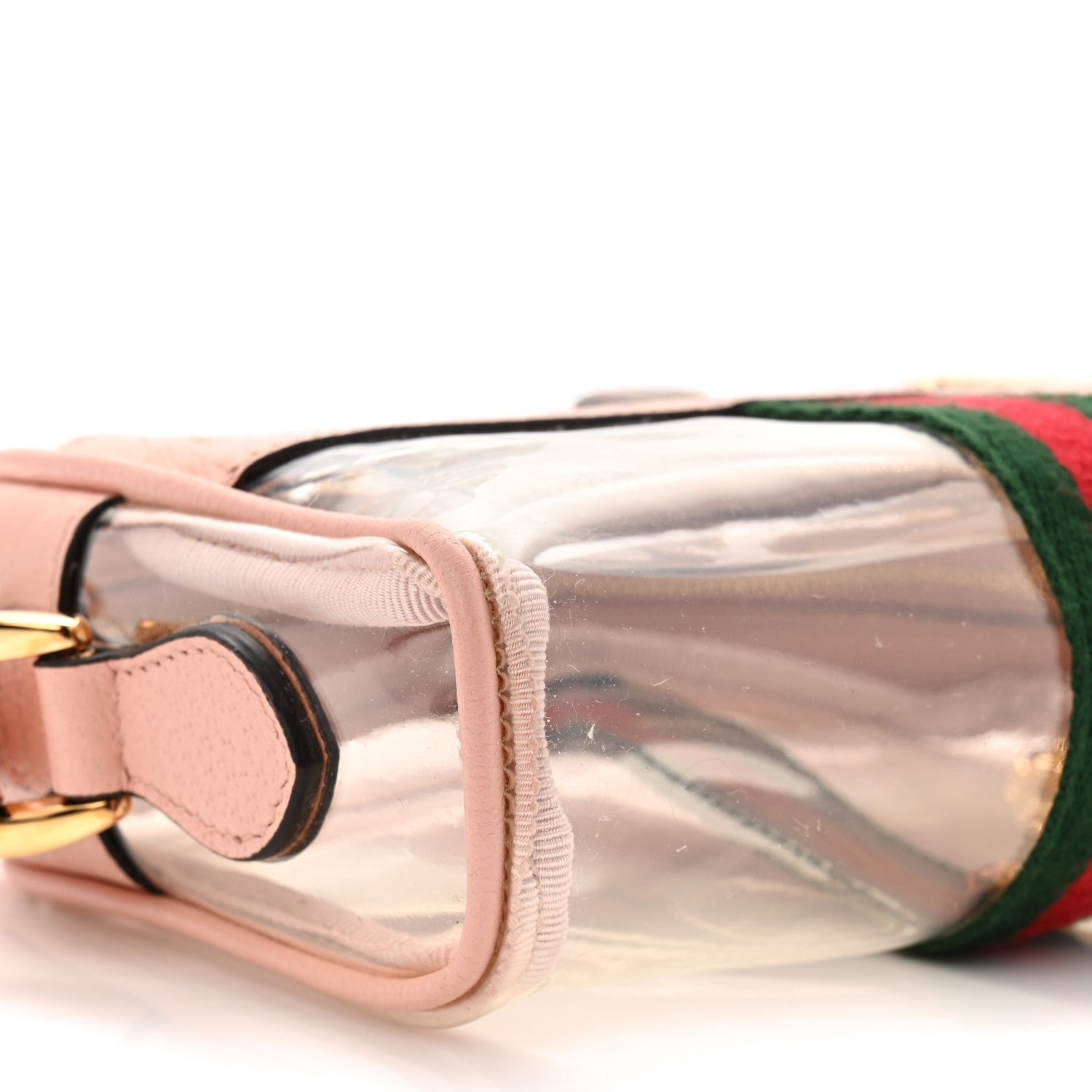 Gucci Vinyl Web Mini Ophidia Transparent Shoulder Bag Perfect Pink 23 of 28