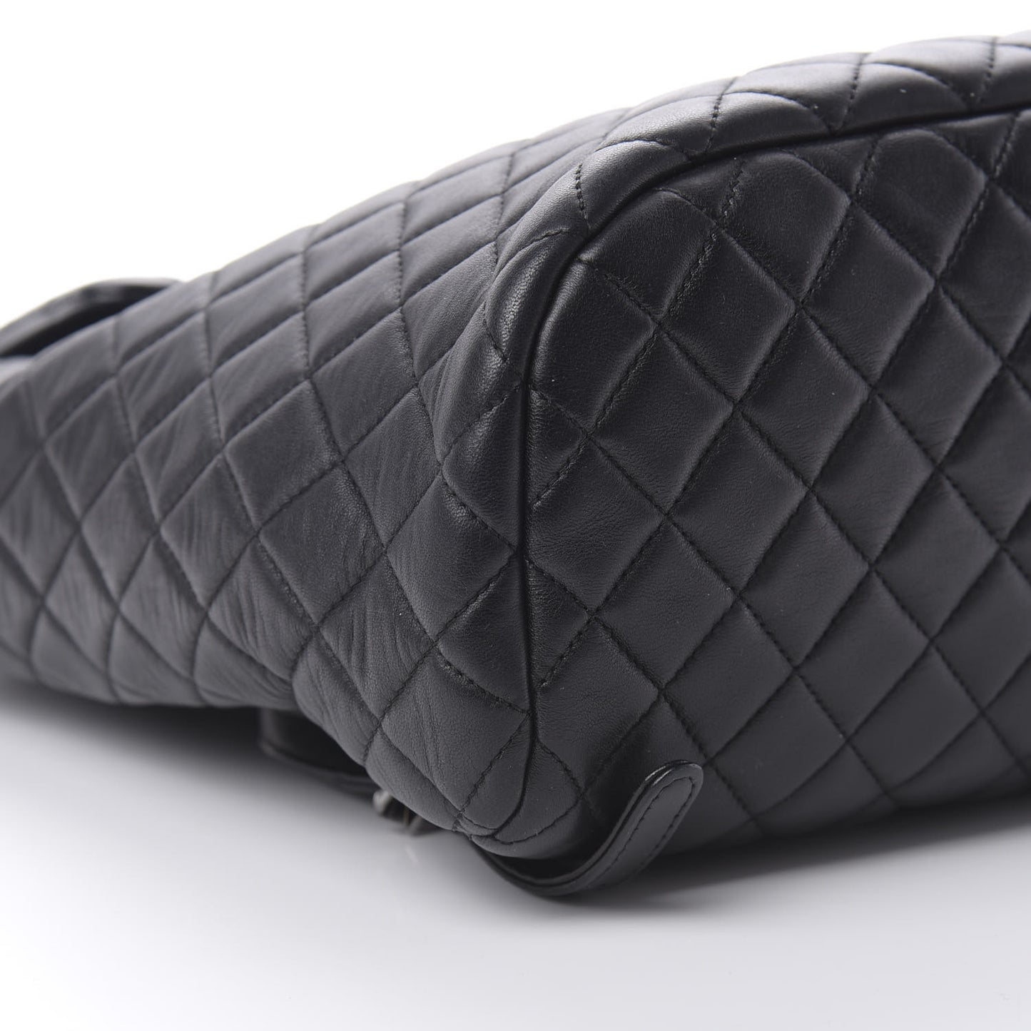 Calfskin Quilted Large Urban Spirit Backpack Black