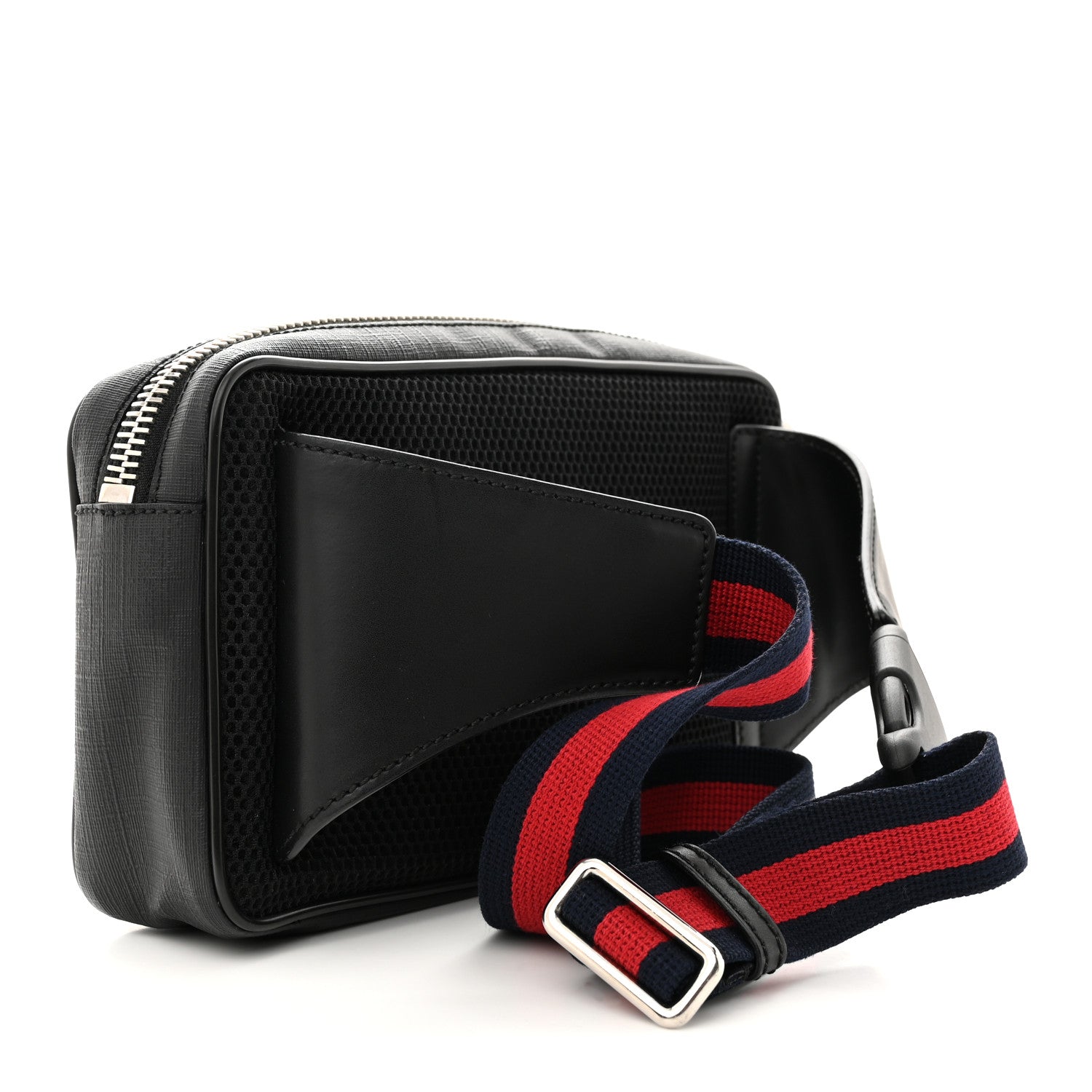 Gucci Soft GG Supreme Monogram Web Belt Bag Black Grey 3 of 12