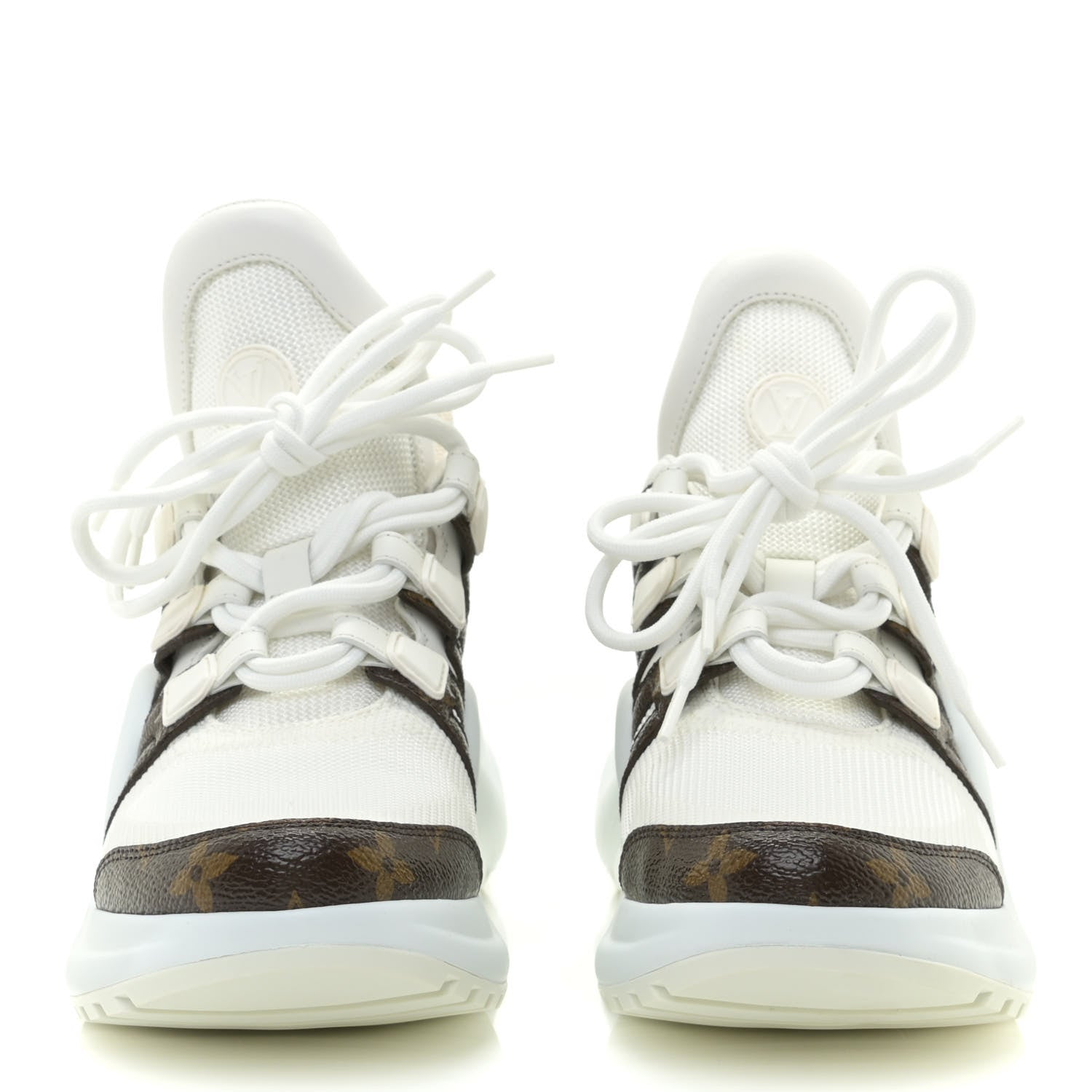 Louis Vuitton Patent Monogram LV Archlight Sneakers 36.5 White 2 of 14