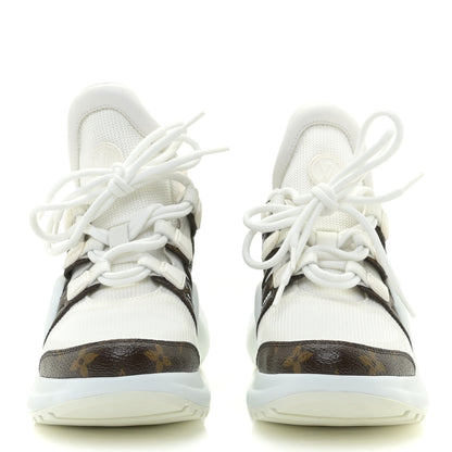 Louis Vuitton Patent Monogram LV Archlight Sneakers 36.5 White 2 of 14
