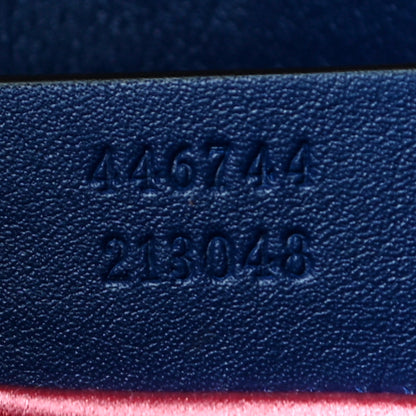 Gucci Velvet Matelasse Mini GG Marmont Shoulder Bag Cobalt Blue 8 of 15