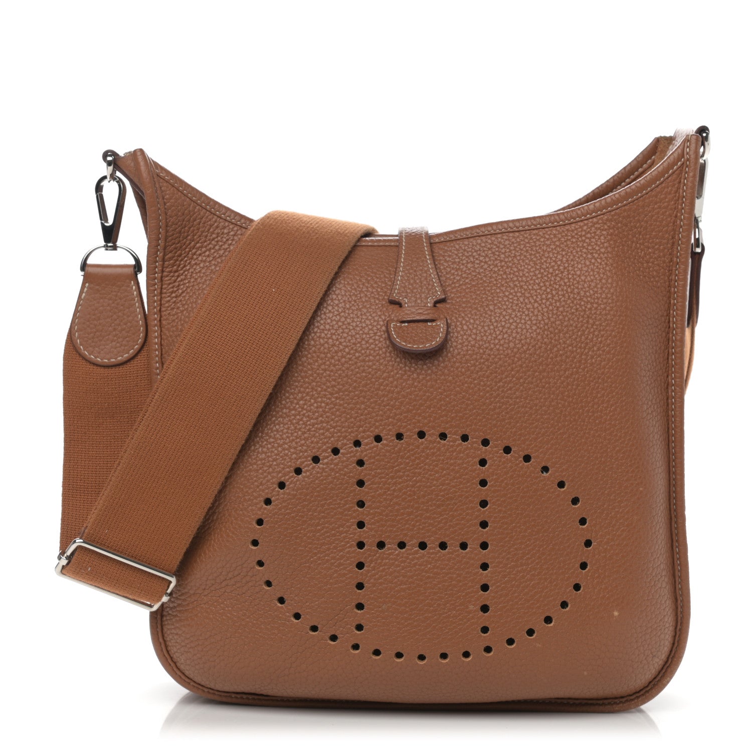 Hermes Taurillon Clemence Evelyne III PM Gold 1 of 12
