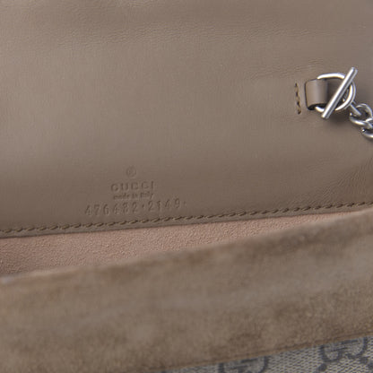 Gucci GG Supreme Monogram Super Mini Dionysus Shoulder Bag Taupe 8 of 10