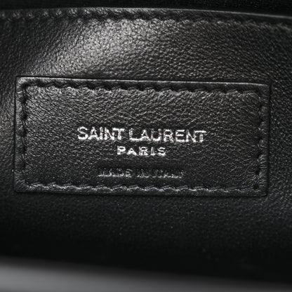 Saint Laurent Croc Calfskin Embossed Medium Uptown Tote Black 6 of 10