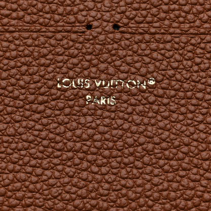 Louis Vuitton Calfskin Felicie Chain Wallet Card Holder Insert Cognac 6 of 7