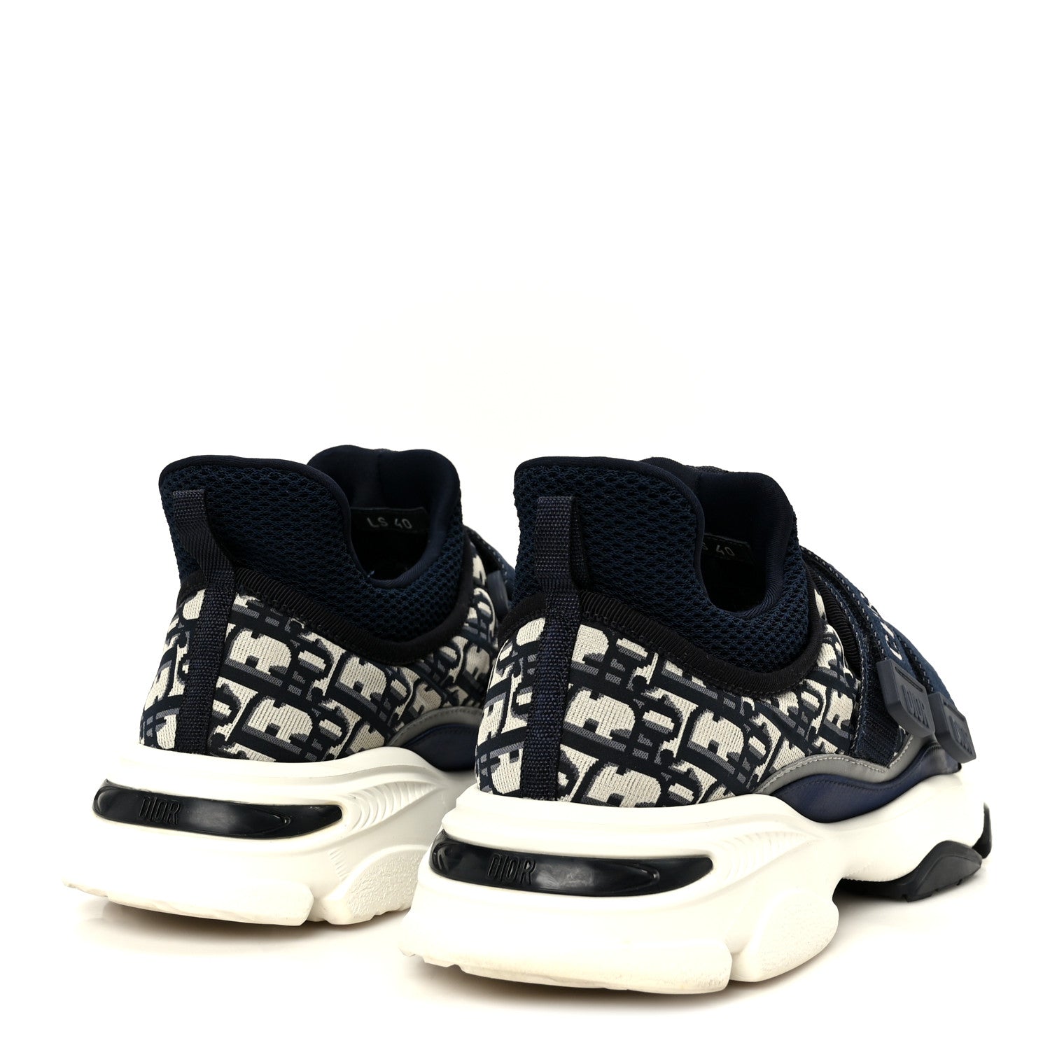 Christian Dior Technical Fabric Oblique D-Wander Sneakers 40 Deep Blue 5 of 10