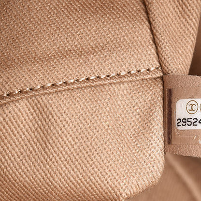 Chanel Straw Raffia Calfskin Striped Mini Deauville Tote Beige 8 of 9
