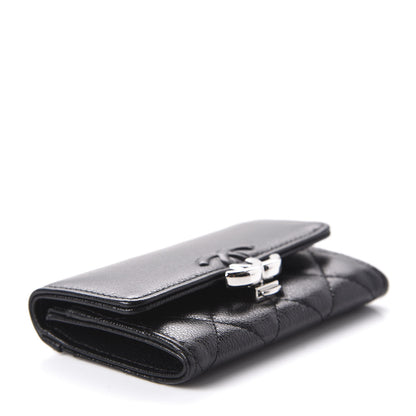 Chanel Caviar Quilted CC Box Flap Card Holder Black 4 of 9