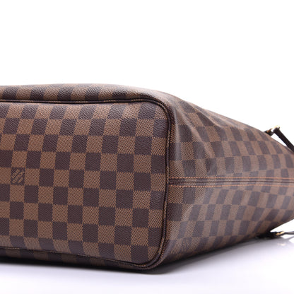 Louis Vuitton Damier Ebene Neo Neverfull MM Rose Ballerine 8 of 9