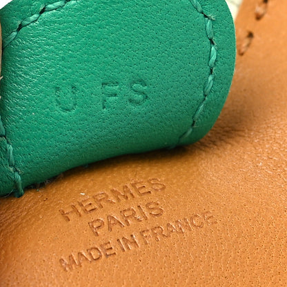 Hermes Milo Lambskin Grigri Rodeo Horse Bag Charm PM Chai Menthe Craie 3 of 3