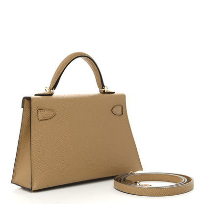 Hermes Epsom Mini Kelly Sellier 20 Poussiere 3 of 13