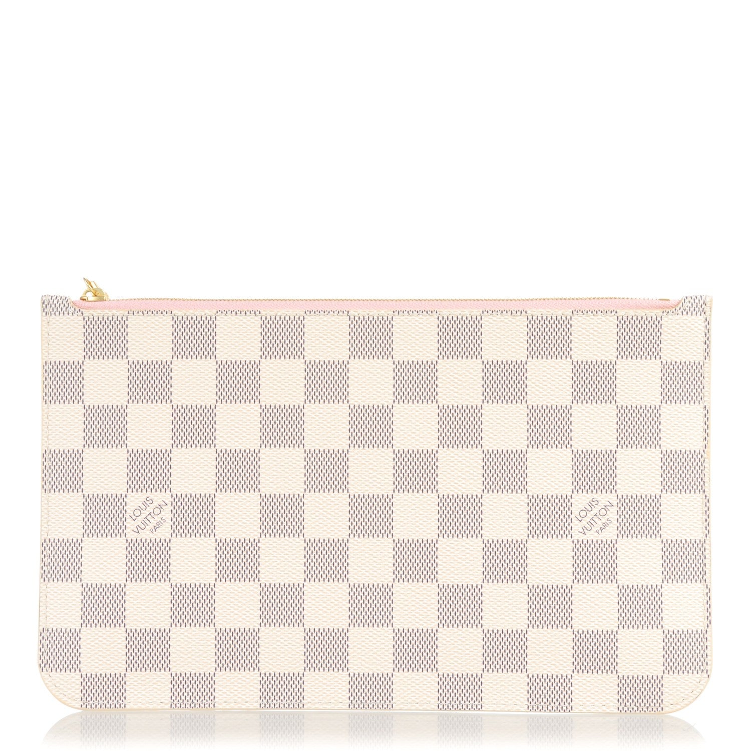Louis Vuitton Damier Azur Neverfull MM GM Pochette Rose Ballerine 1 of 7