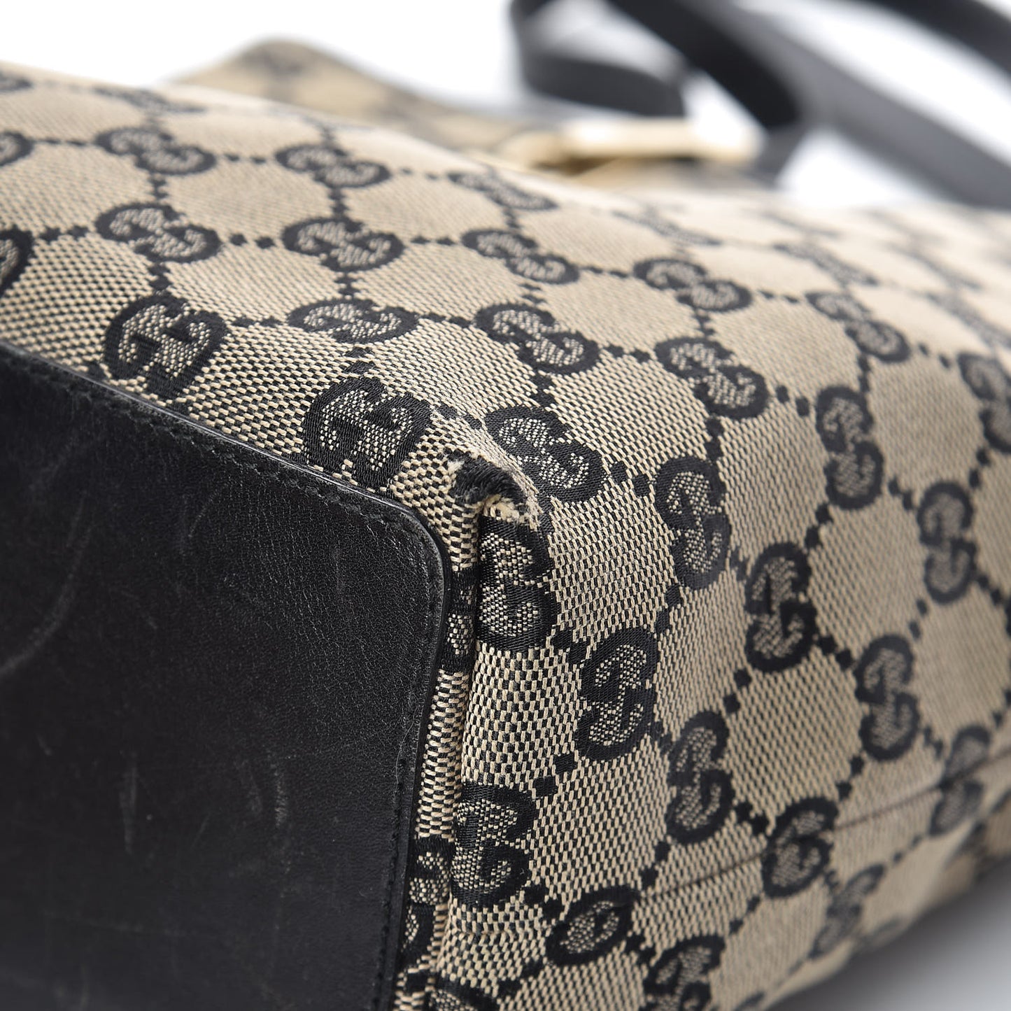 Monogram Small Bucket Tote Black