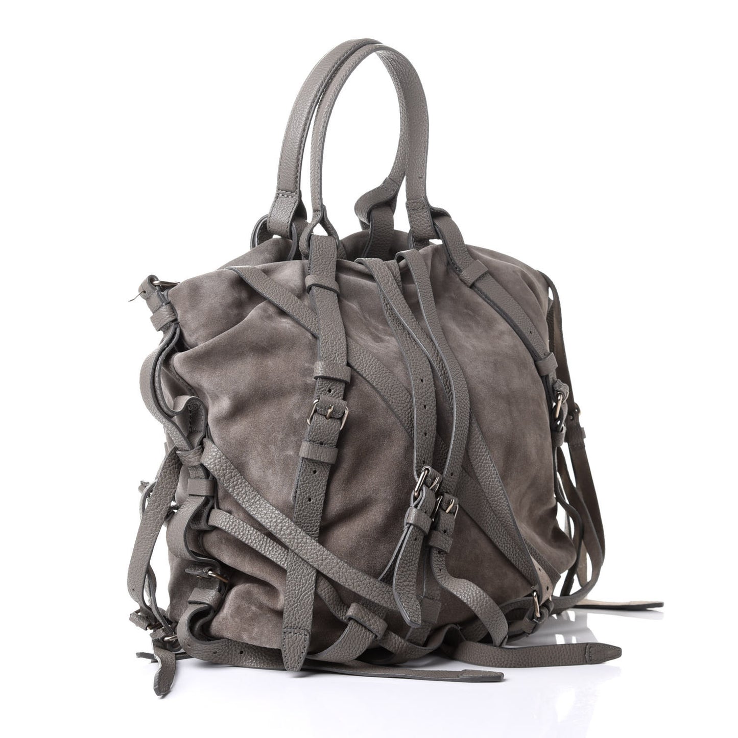 Suede Kirsten Satchel Grey