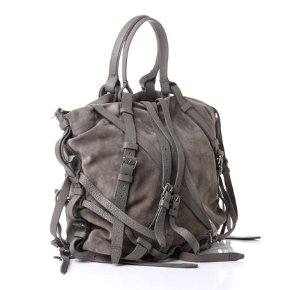 Alexander Wang Suede Kirsten Satchel Grey 3 of 10
