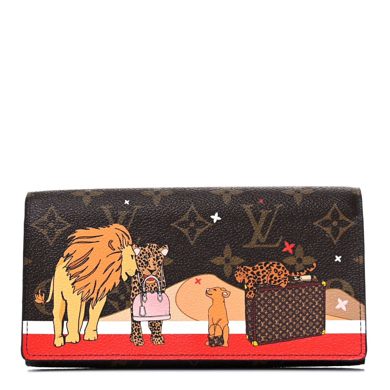 Louis Vuitton Monogram 2018 Christmas Animation Sarah Wallet 1 of 6