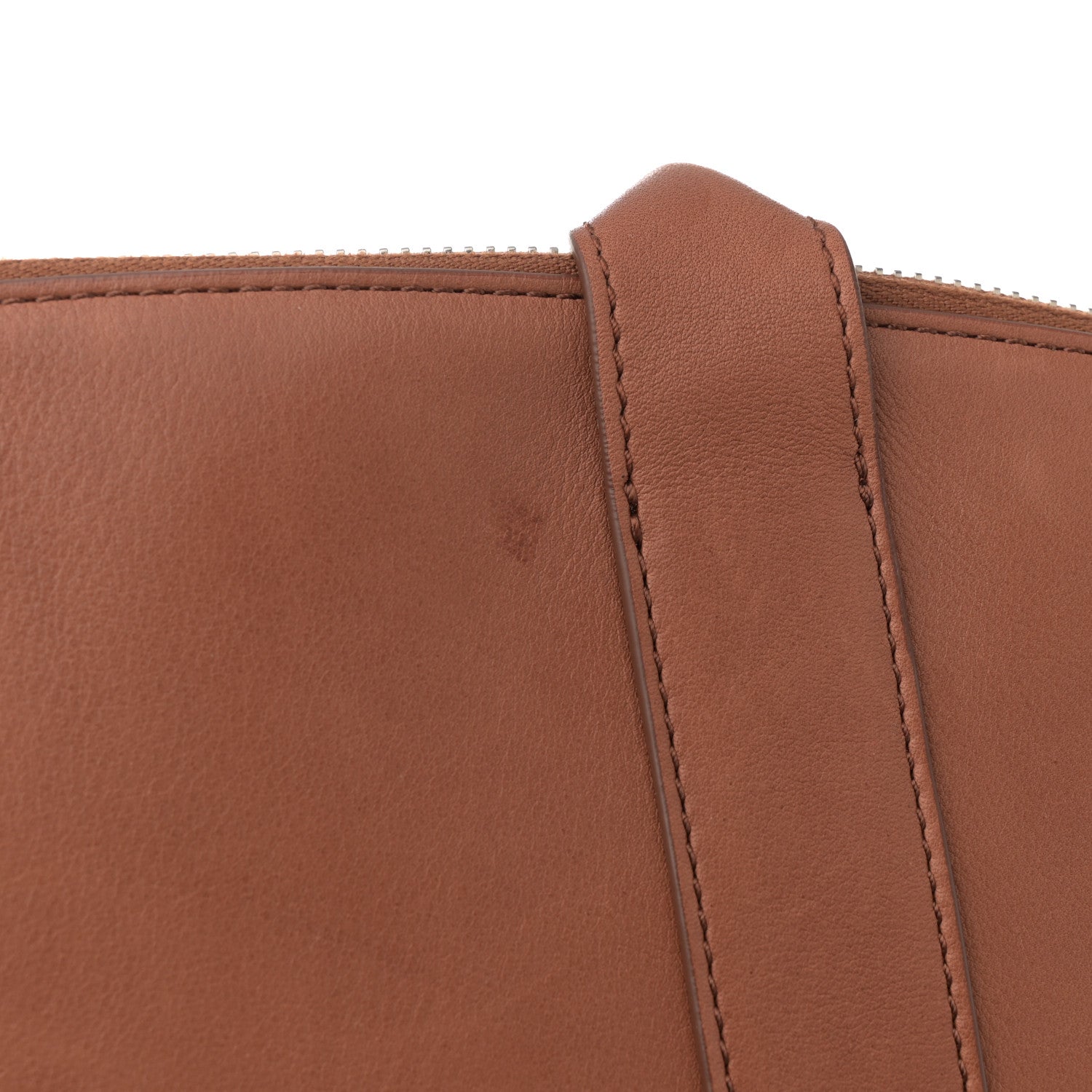 The Row Polished Saddle Calfskin Dante Tote Dark Cuir 12 of 13