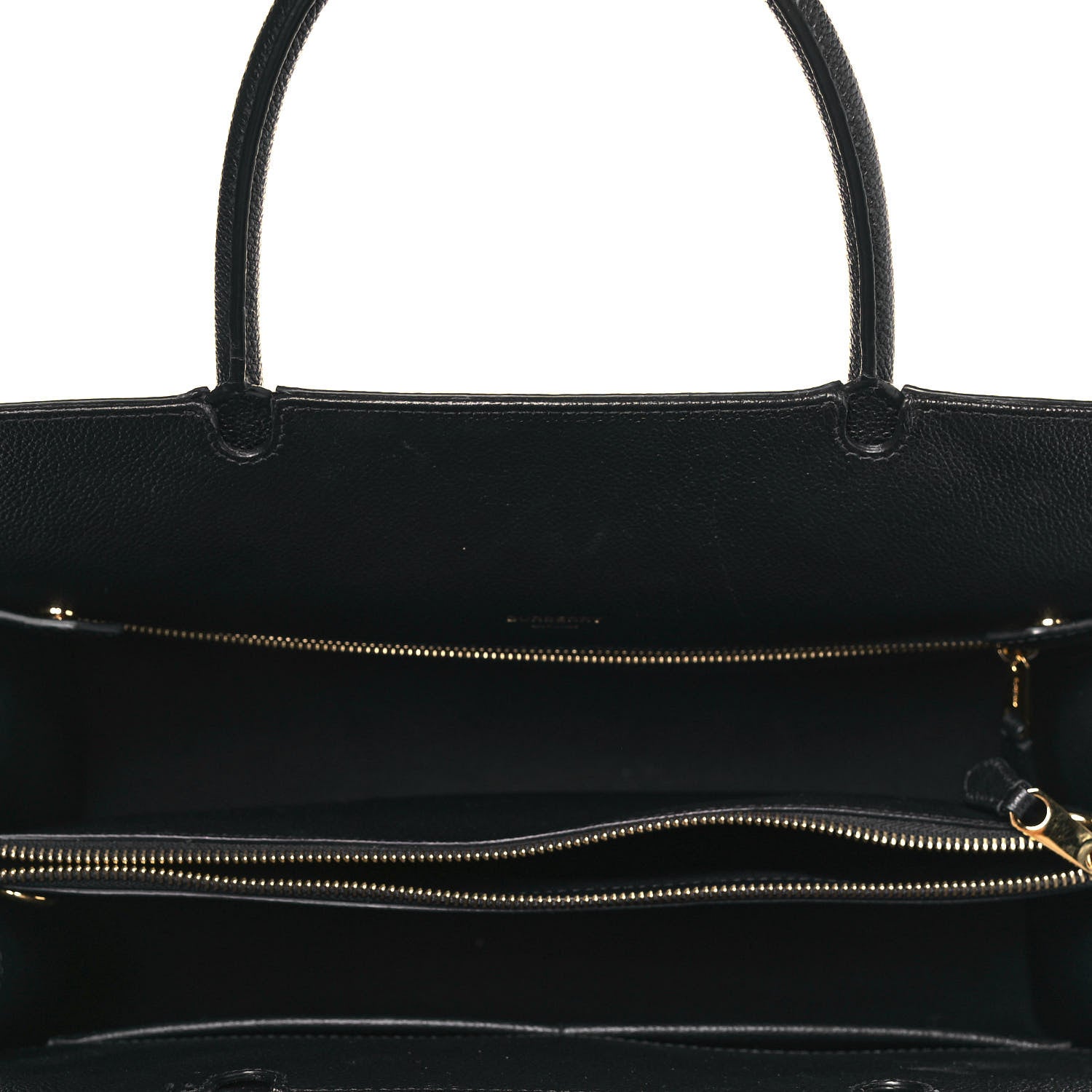 Burberry Grainy Calfskin Medium Title Bag Black 4 of 11