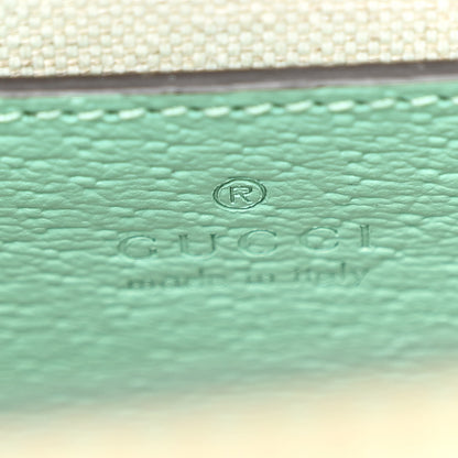 Gucci Monogram Jumbo GG Textured Dollar Calfskin Mini Tote Bag Pepperlight Mint 6 of 10