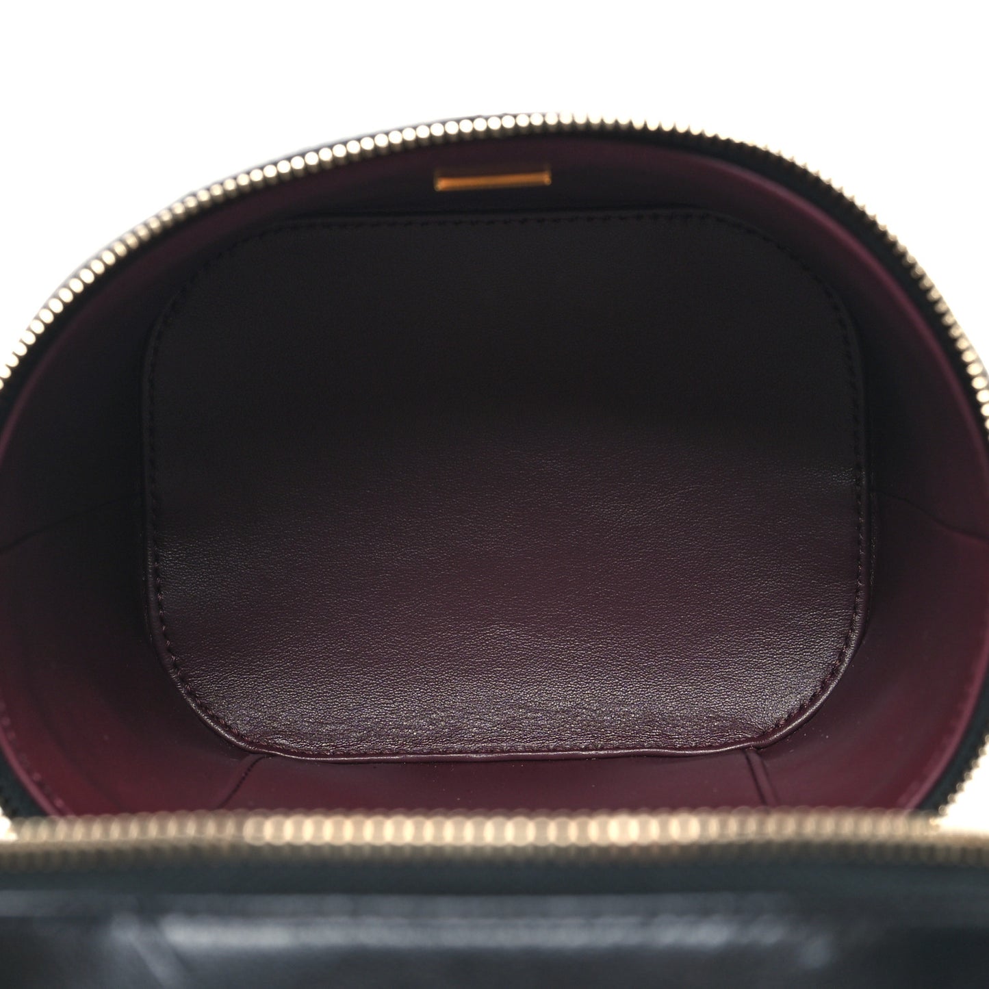Lambskin Quilted Trendy Vanity Case Black