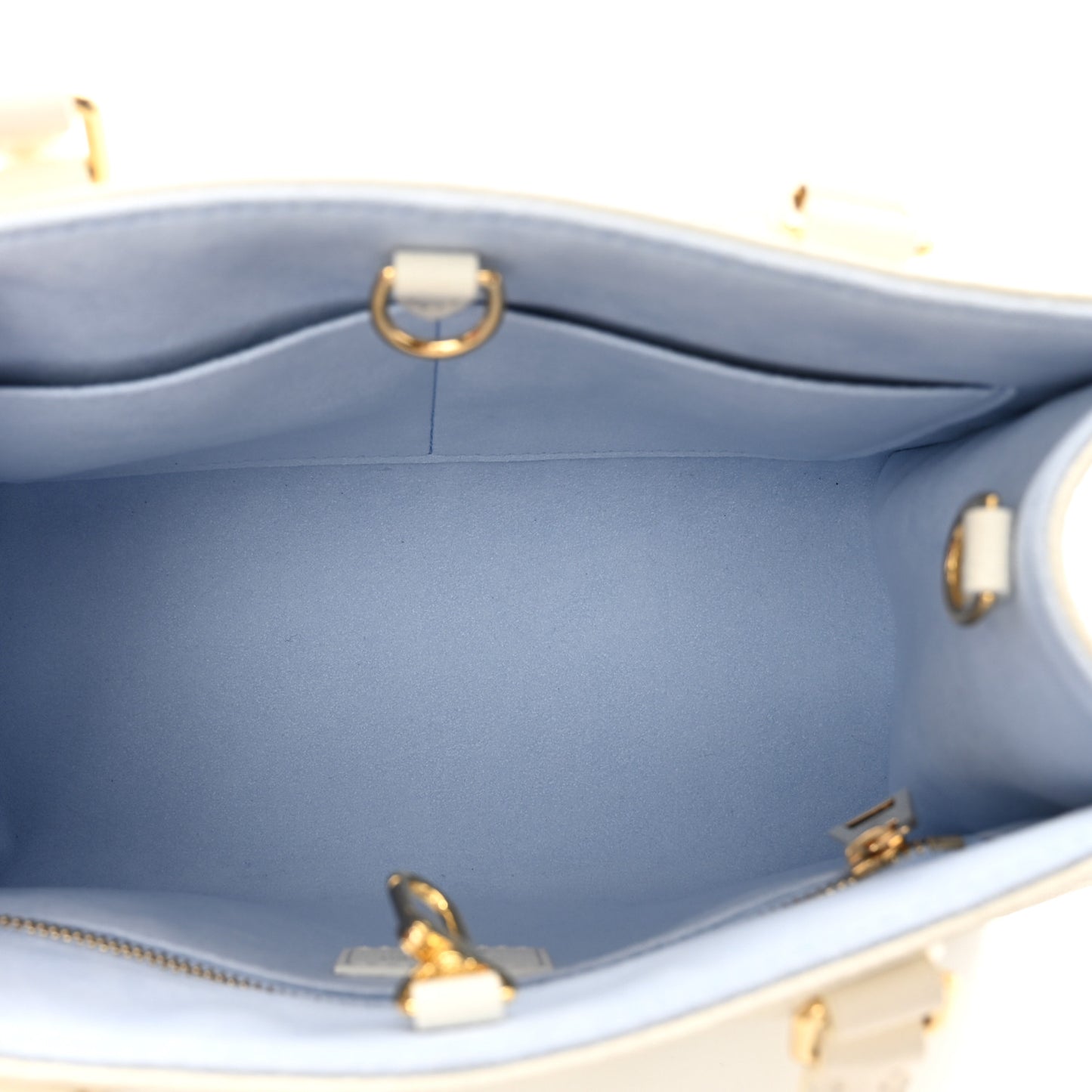 Empreinte Monogram Giant Onthego PM Latte Candy Blue