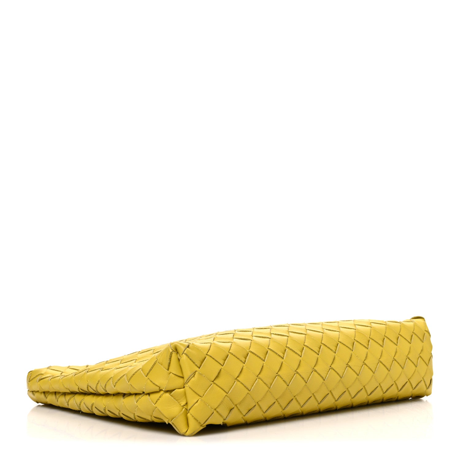 Bottega Veneta Nappa Intrecciato Fold Clutch Lemon 5 of 10