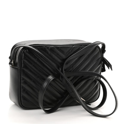 Saint Laurent Calfskin Matelasse Monogram Lou Camera Bag Black 2 of 11