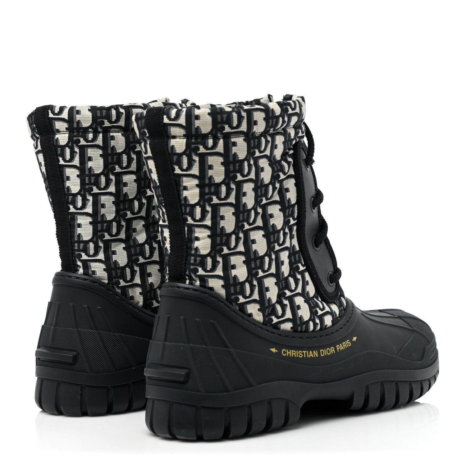 Christian Dior Oblique Nylon D-Venture Boots 36 Deep Blue 5 of 9