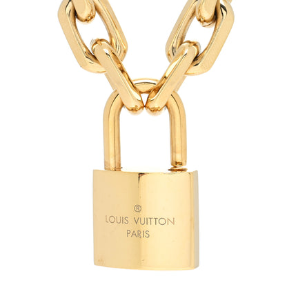 Louis Vuitton LV Edge Necklace Cadenas Gold 4 of 4