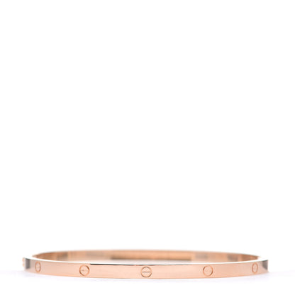 Cartier 18K Pink Gold Small LOVE Bracelet 19 3 of 7