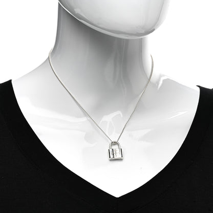 Tiffany Sterling Silver 1837 Lock Charm Pendant Necklace 2 of 4