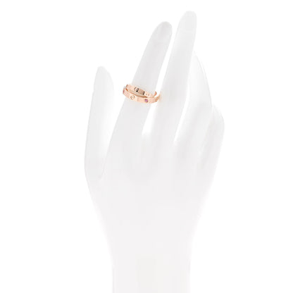 Cartier 18K Pink Gold Diamond Pink Sapphire LOVE Ring 51 5.75 2 of 4