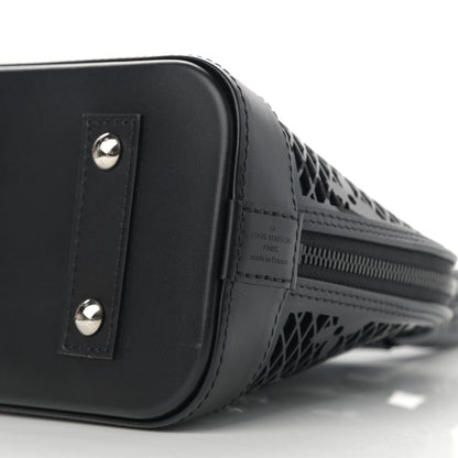 Louis Vuitton Patent Calfskin Laced Monogram Alma BB Black Green 9 of 9