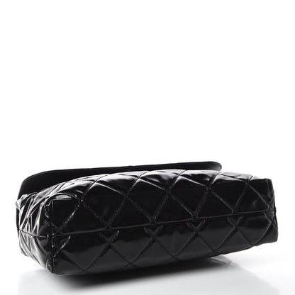 Chanel Vinyl Quilted In the Business Flap Bag Black 4 of 9