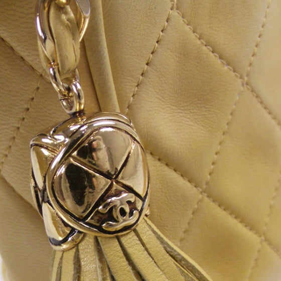 Chanel Lambskin Tassel Bag Yellow 13 of 13