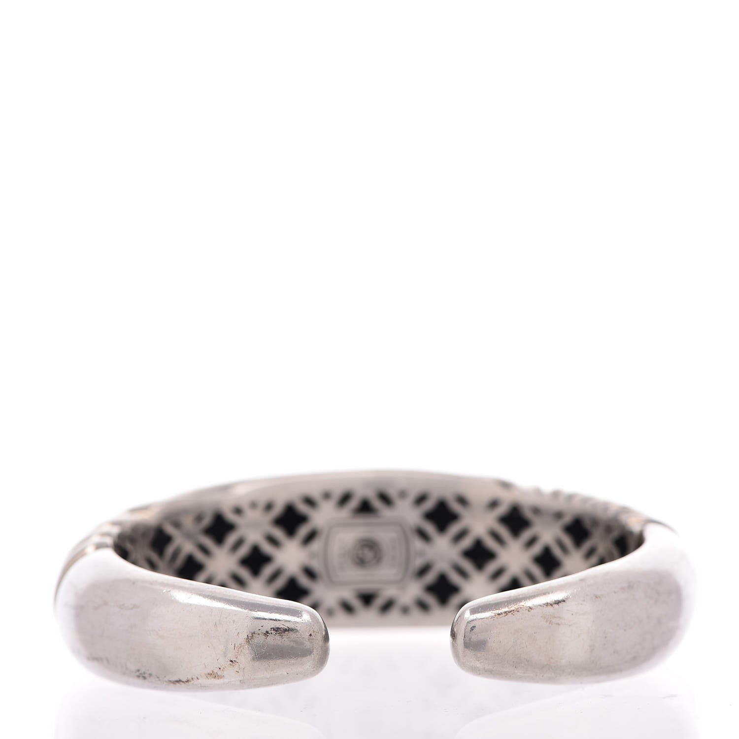David Yurman Sterling Silver 20mm Sculpted Cable Cuff 3 of 4
