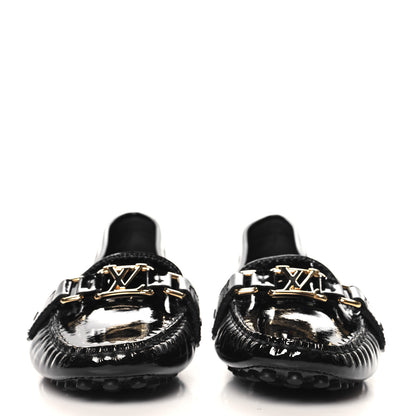 Louis Vuitton Patent Calfskin Oxford Loafers 40 Black 3 of 9