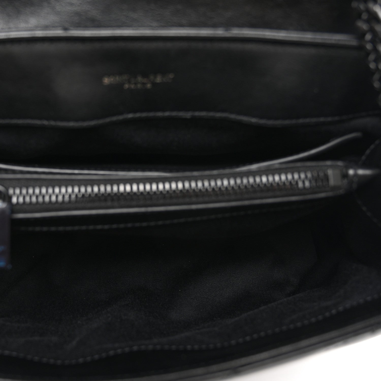 Saint Laurent Calfskin Y Quilted Monogram Monochrome Small Loulou Chain Satchel Black 5 of 11