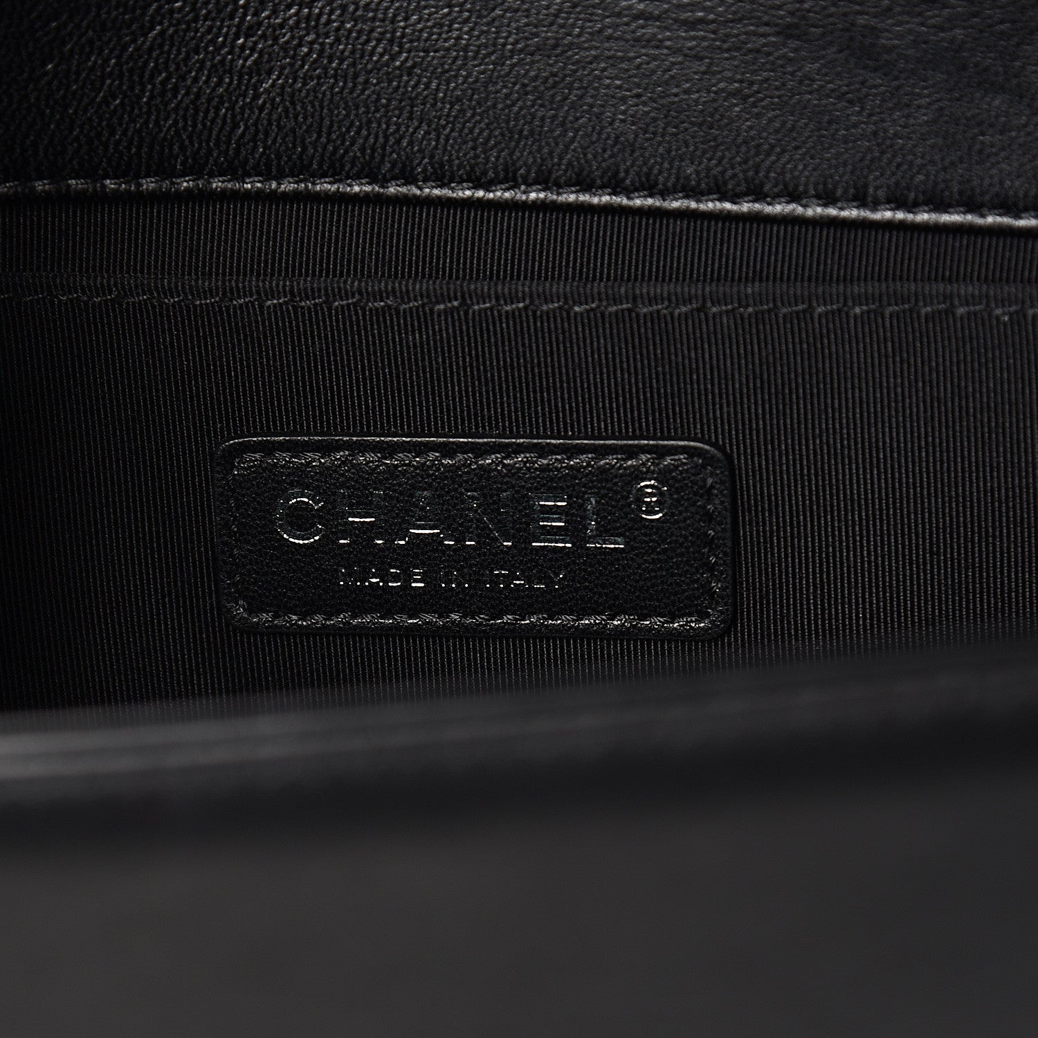 Chanel Lambskin Quilted Medium Boy Flap Black 5 of 10