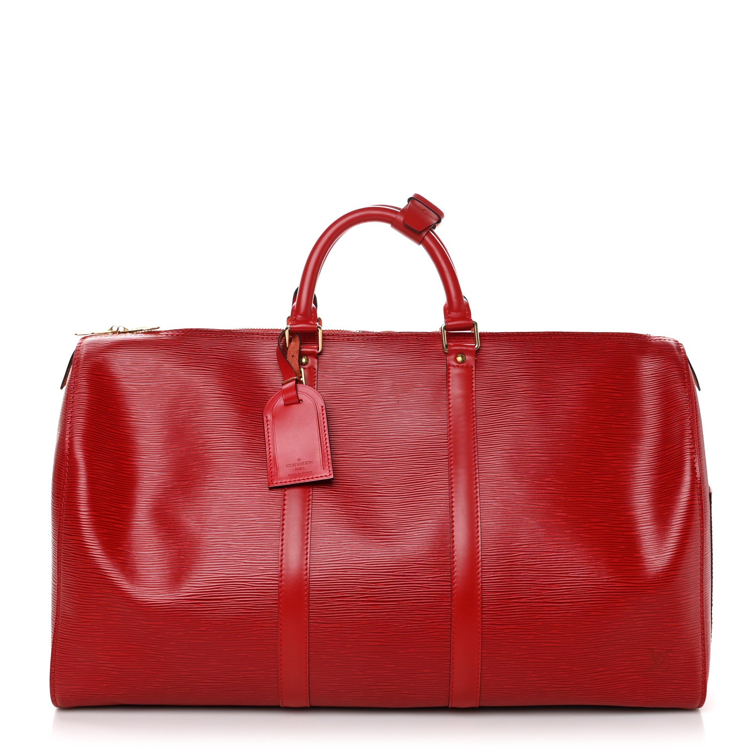 Louis Vuitton Epi Keepall 50 Castillan Red 1 of 10